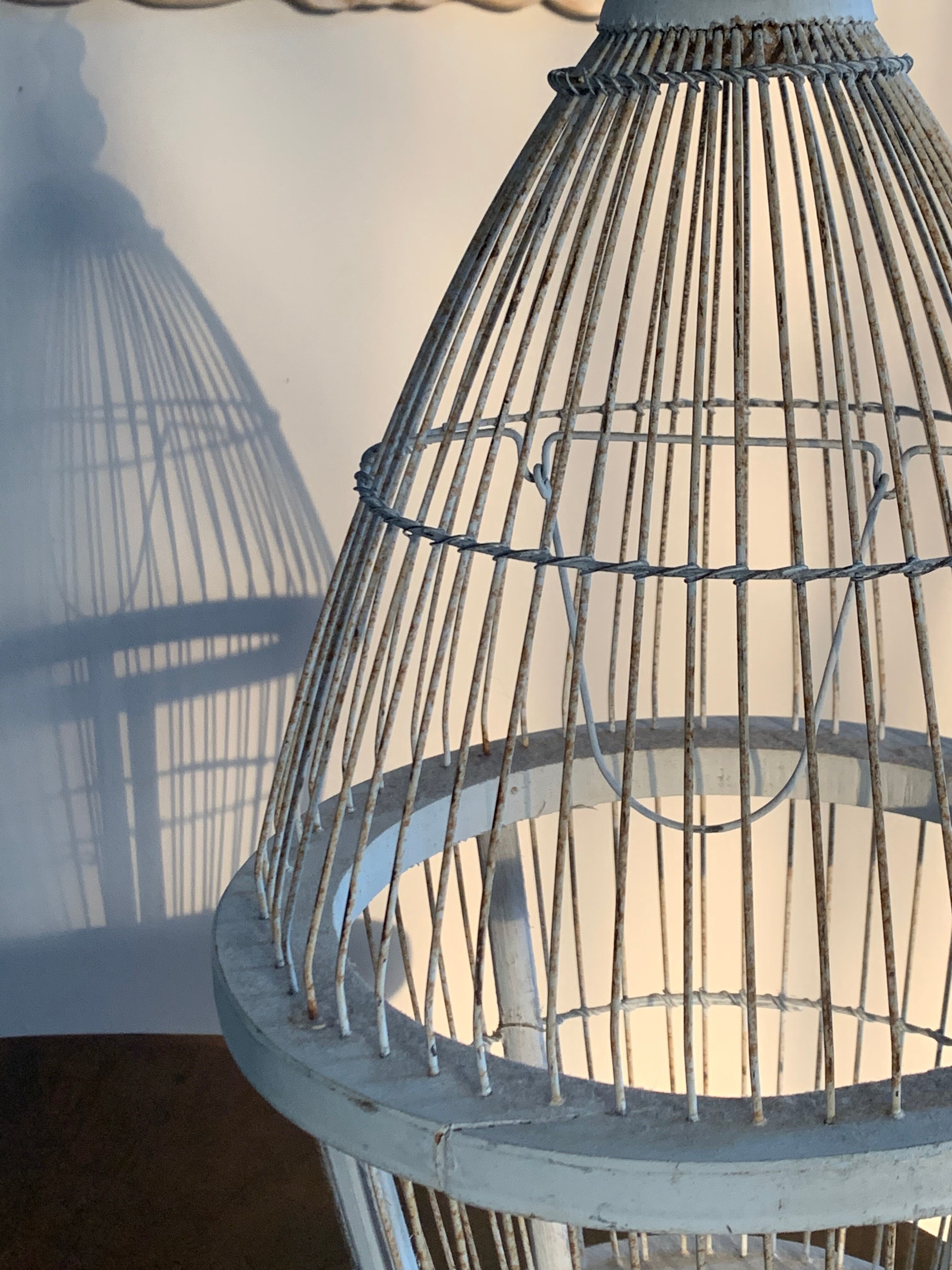 Wooden and metal cage