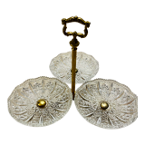 Serviteur 3 coupelles en cristal