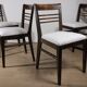Set of 4 modernist chairs in oak and boucle fabric - 1940