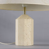 Italian travertine table lamp