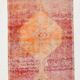 3x10 Peach & Red Vintage Runner Rug, 93x310Cm