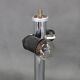 Czechoslovak Art Deco chrome table lamp with marbled glass, 1930s