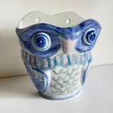 Cache-pot chouette vintage en porcelaine de Chine