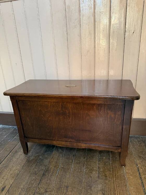 Old wooden chest from a rectory.