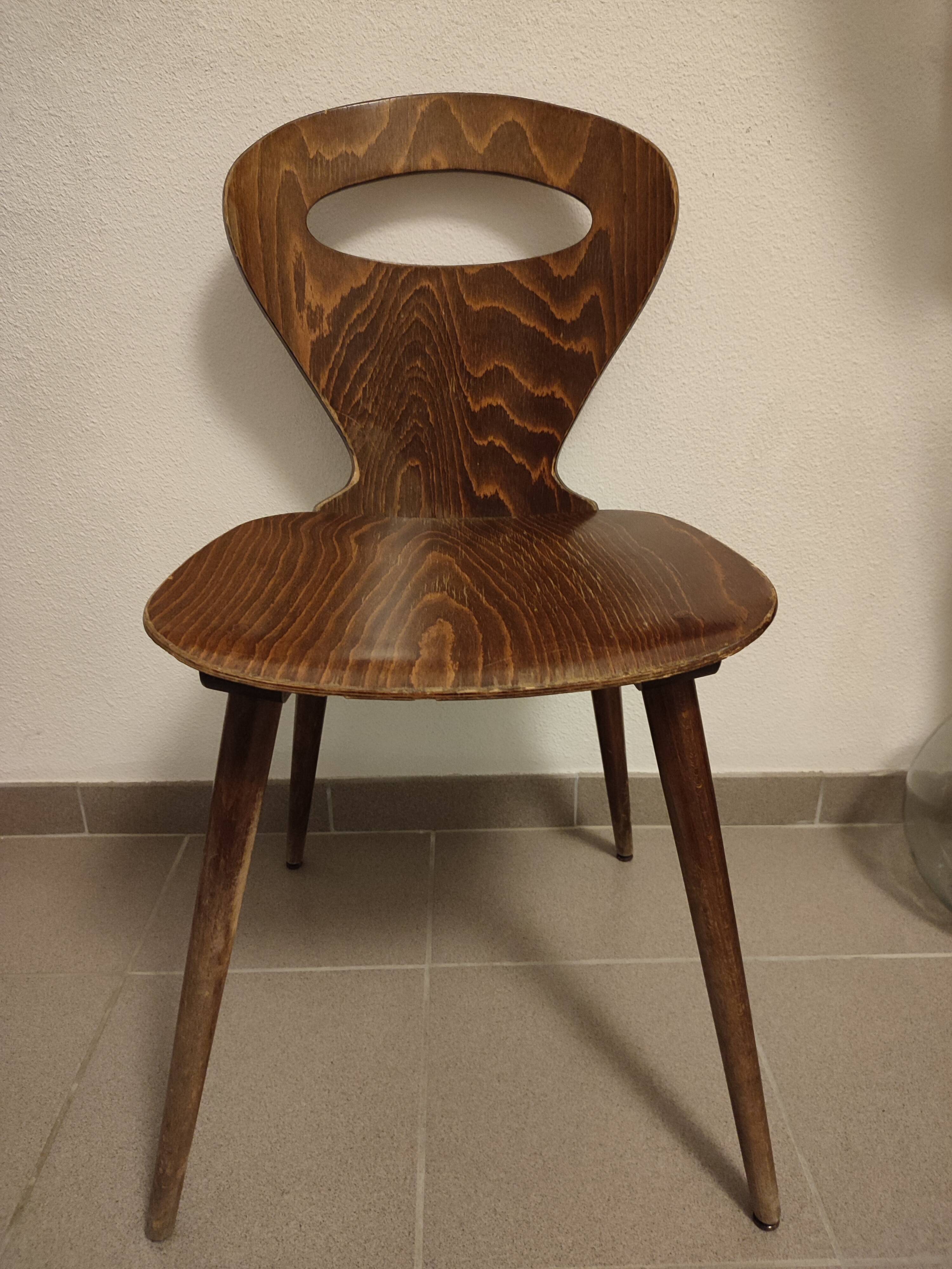 Set of 4 Baumann chairs ant model