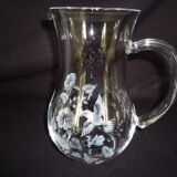 AVON crystal water carafe, engraved