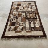 Tapis en  laine tons naturels
