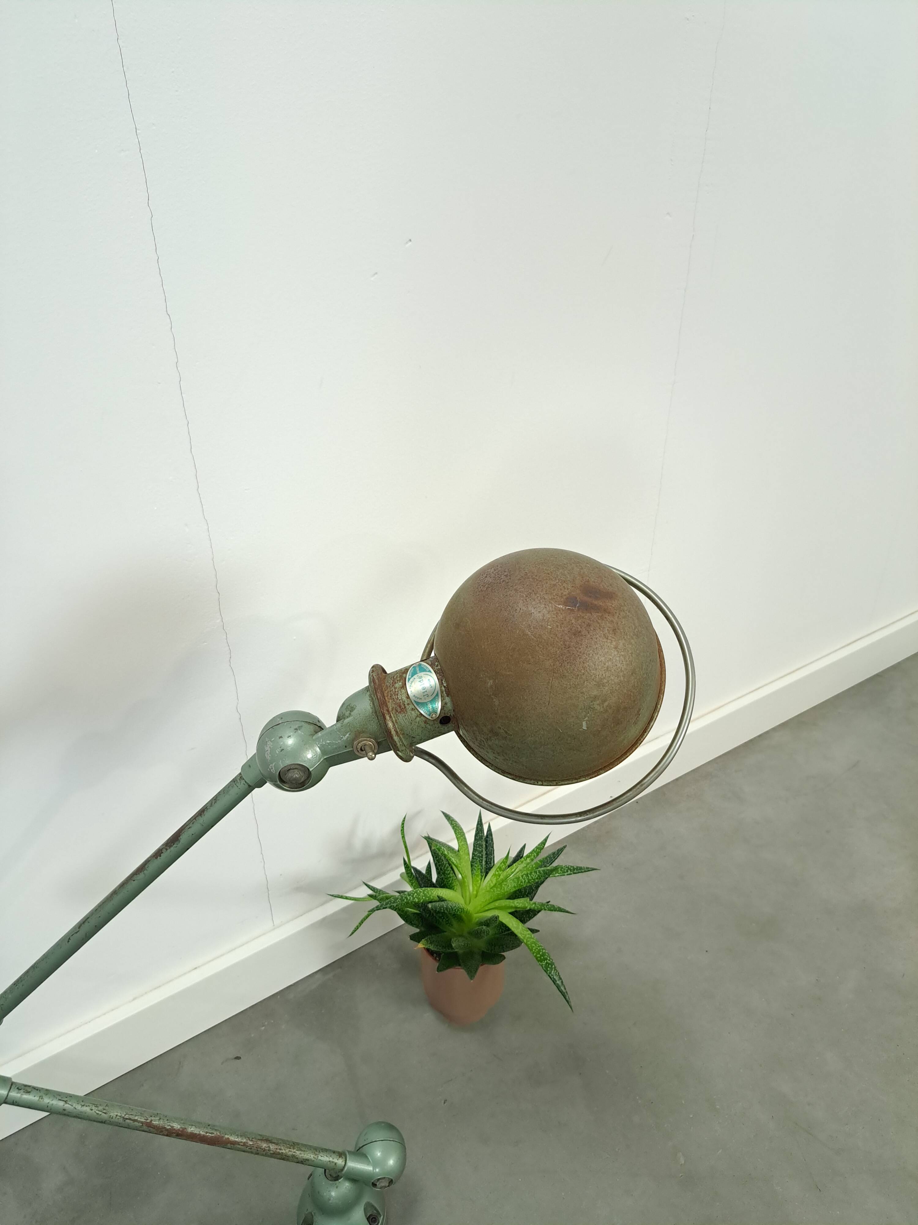 Vintage originele industriële Jielde lamp 2 armen