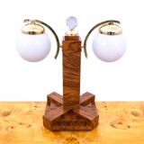 Pair of Art Deco table lamps, Poland, 1950s.