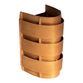 Hans-Agne Jakobsson wall lamp in pine veneer V155 - Sweden, 1960s