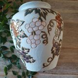 Water green vase with floral pattern