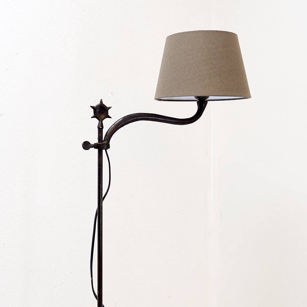 Lampadaire réglable en fer forgé, lampe de lecture