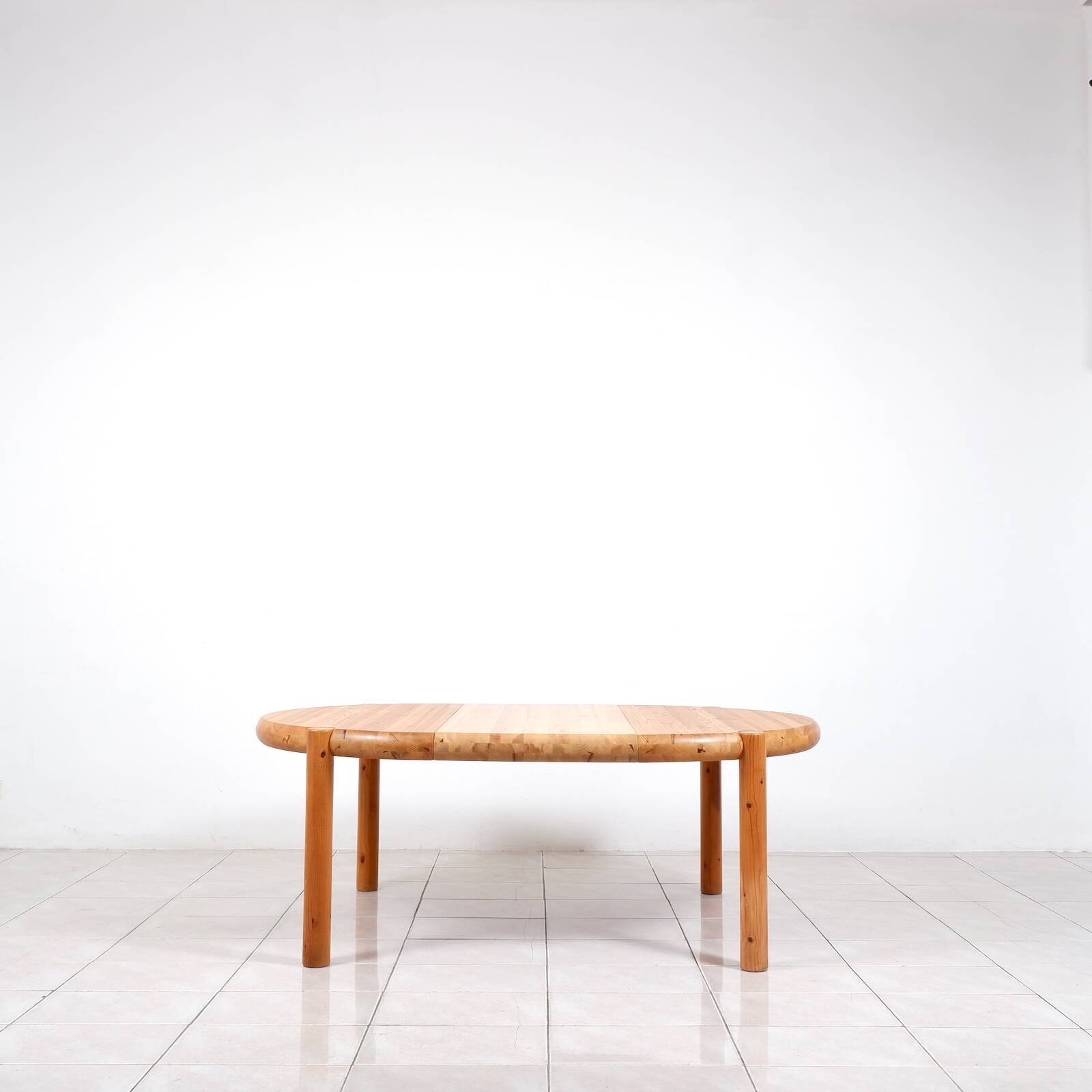 Large pinewood extendable dining table by Rainer Daumiller for Hirtshals Sa