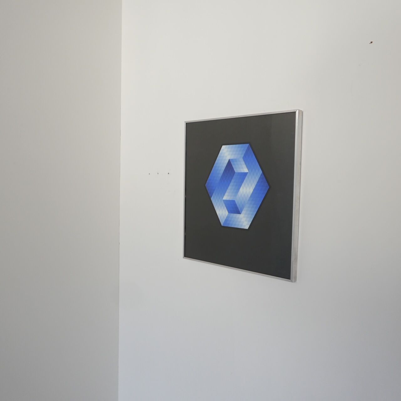 Late 20th century geometric framed artwork