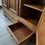 Armoire penderie merisier style Louis Philippe