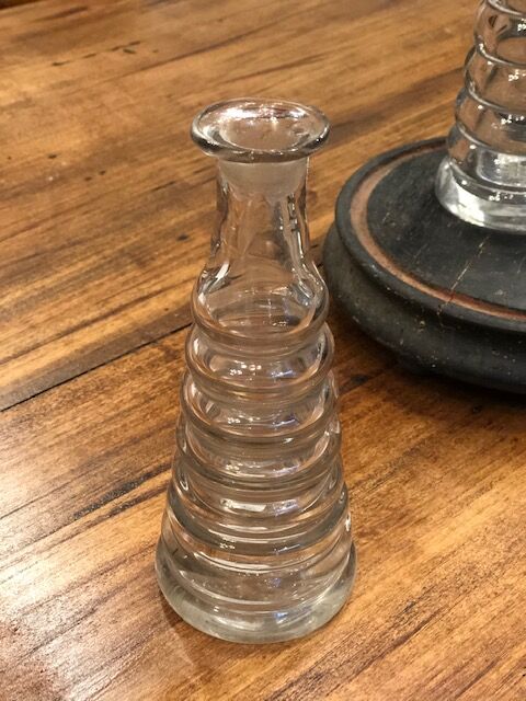Bistro decanter "absinthe topette" in glass early twentieth century