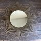 Miroir soleil 1960 rn métal doré