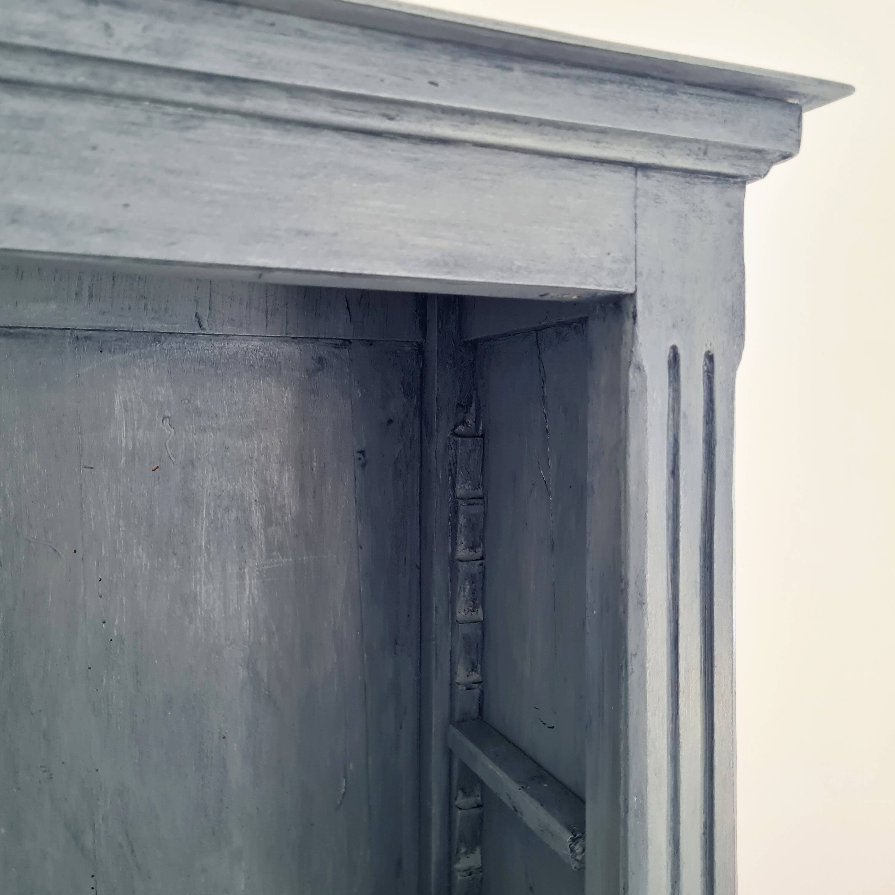 50s display case - small blue dresser