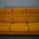 20th century, yellow Atlantis three-seater sofa, 1960s