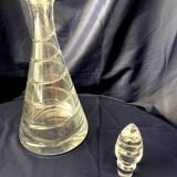 Swirl Design Glass Carafe