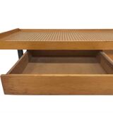 Lit en bois vintage avec tiroirs, Pays-Bas, 1960 design Lit de