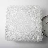 60's square glass floral-shaped ceiling