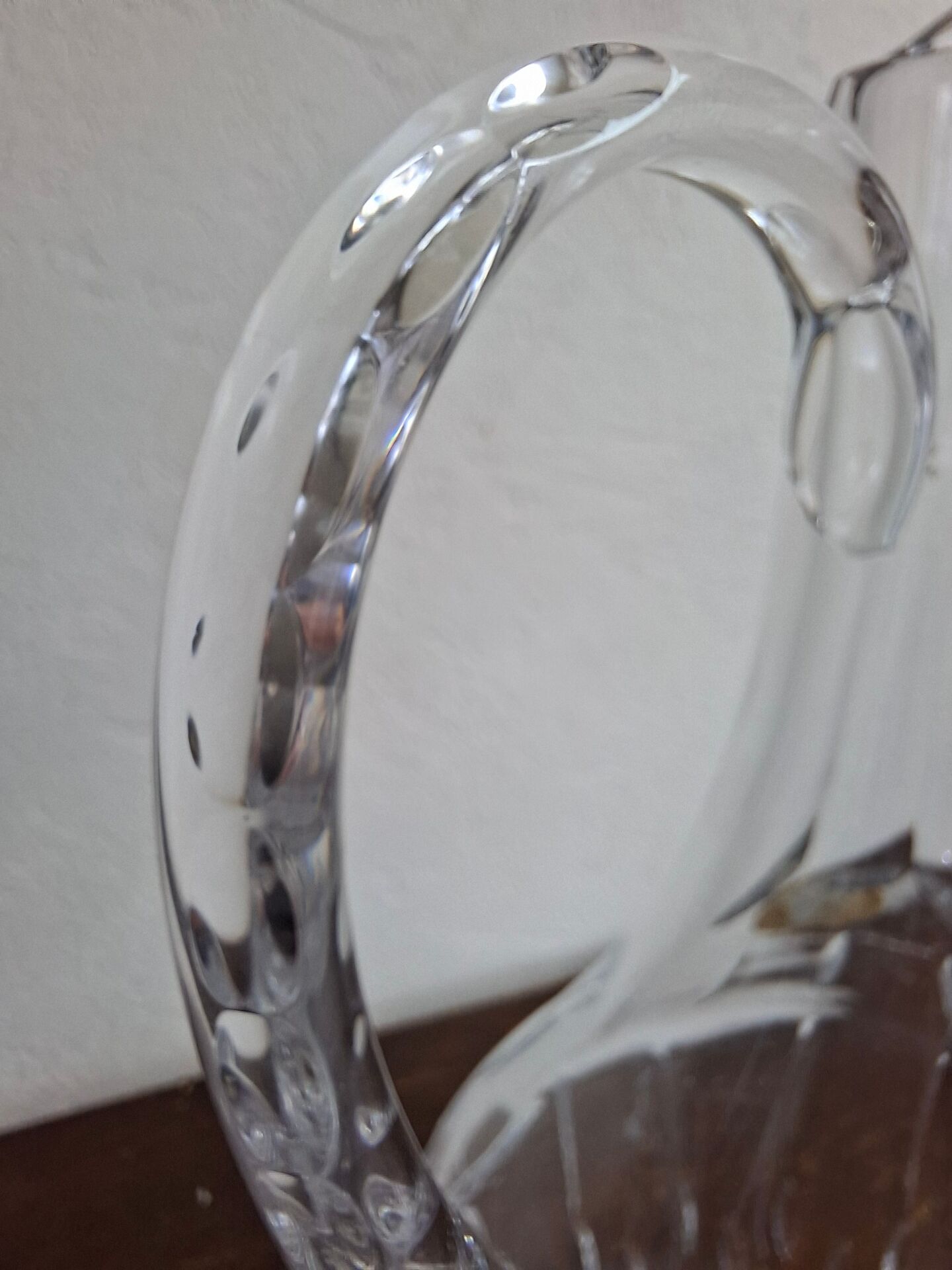 carafe aiguière  Estampillée Cristallerie De Lorrai