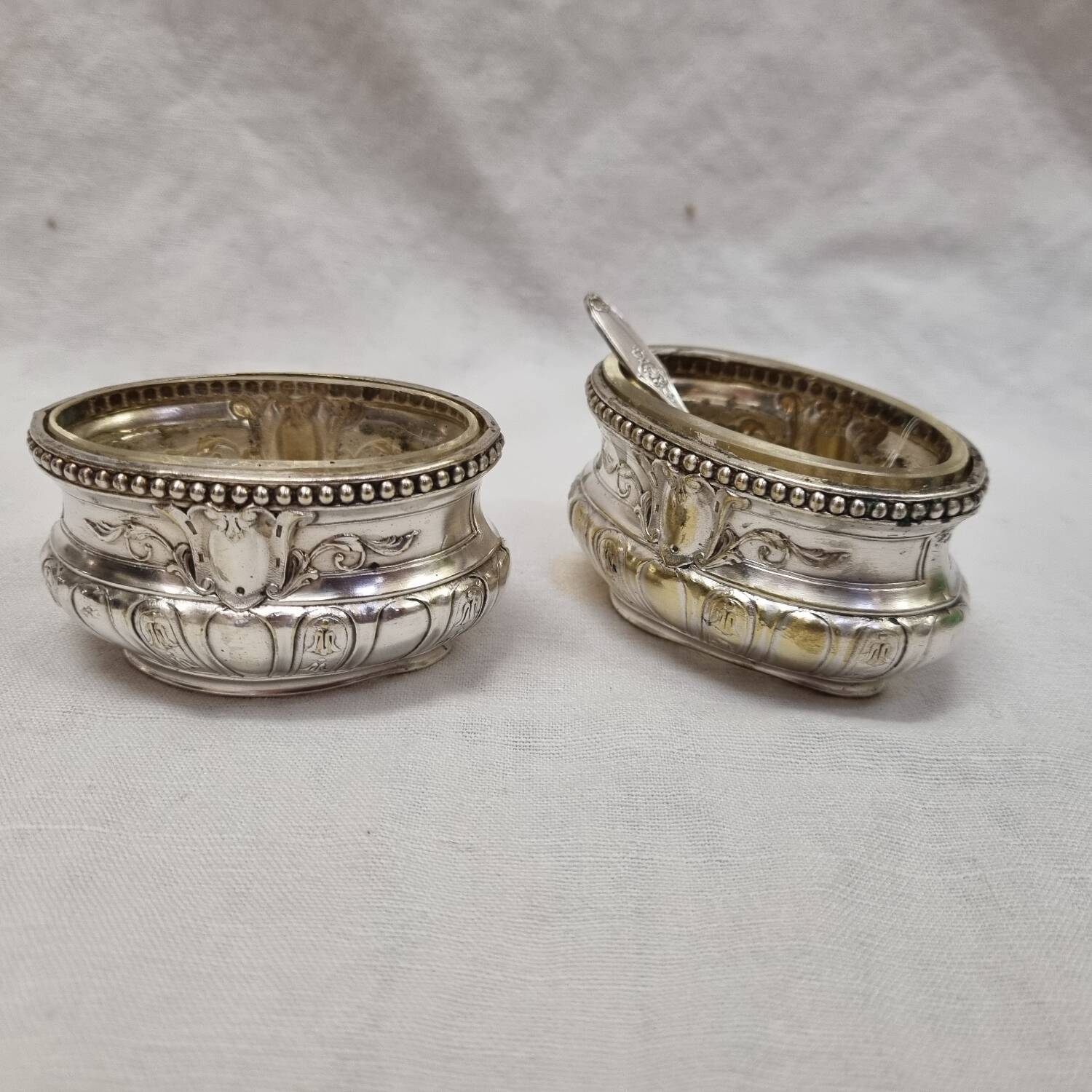 Medici silver salt cellars