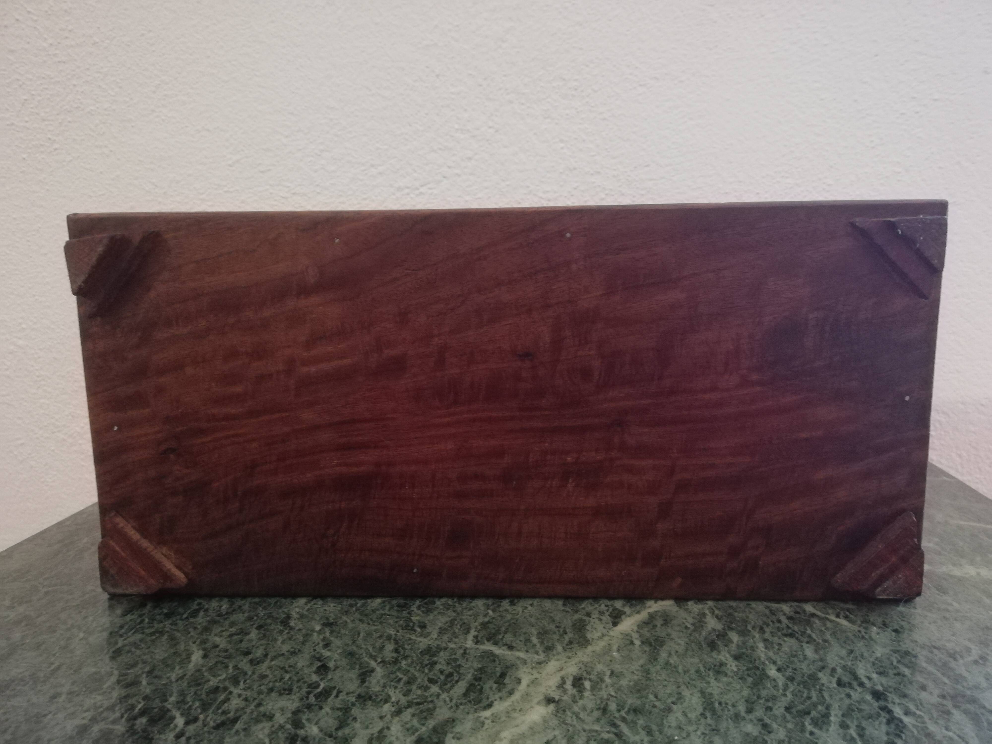 Mahogany travel writing case