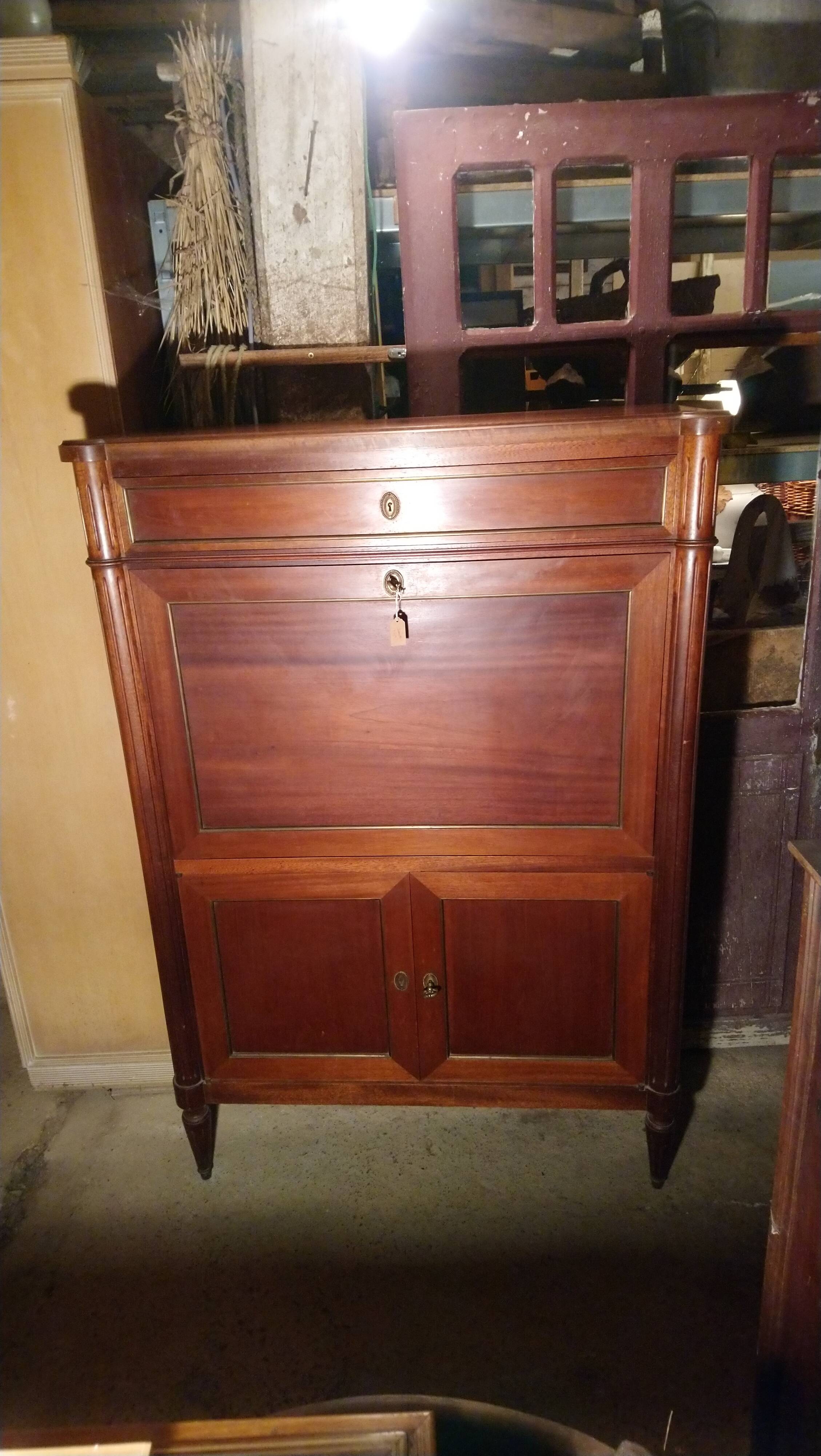 English-style solid wood secretary.