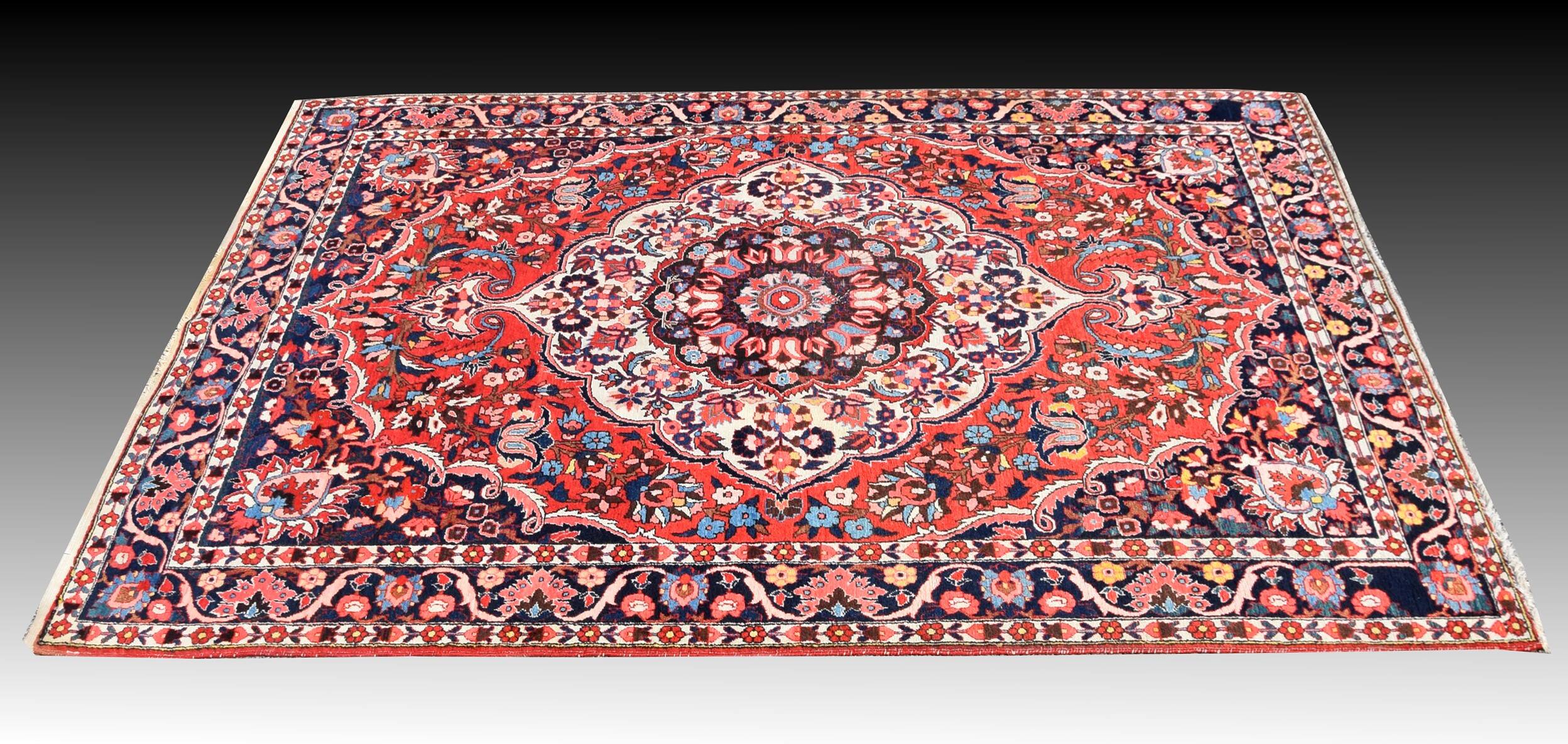 Persian Iran Saman Oriental Rug: 3.20 X 2.07 Meters - Made in