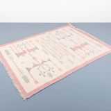 Tapis tissé moderne scandinave vintage, 1970