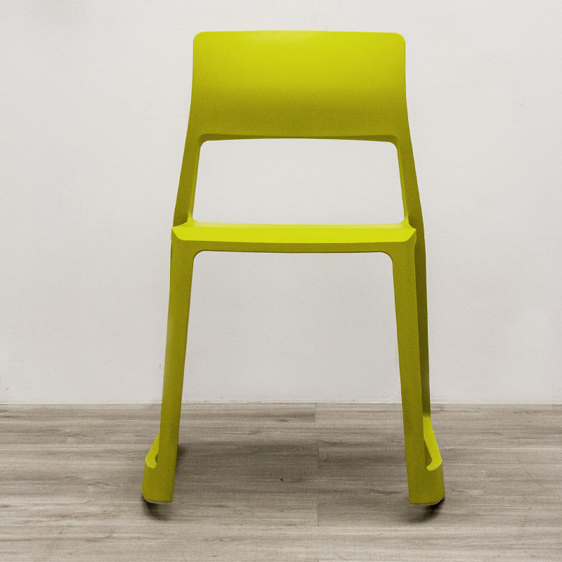 Vitra tip ton yellow-green reclining chair