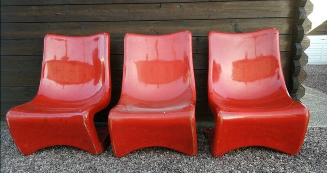 1969 fiberglass Silene, Clairitex design by Borgnat