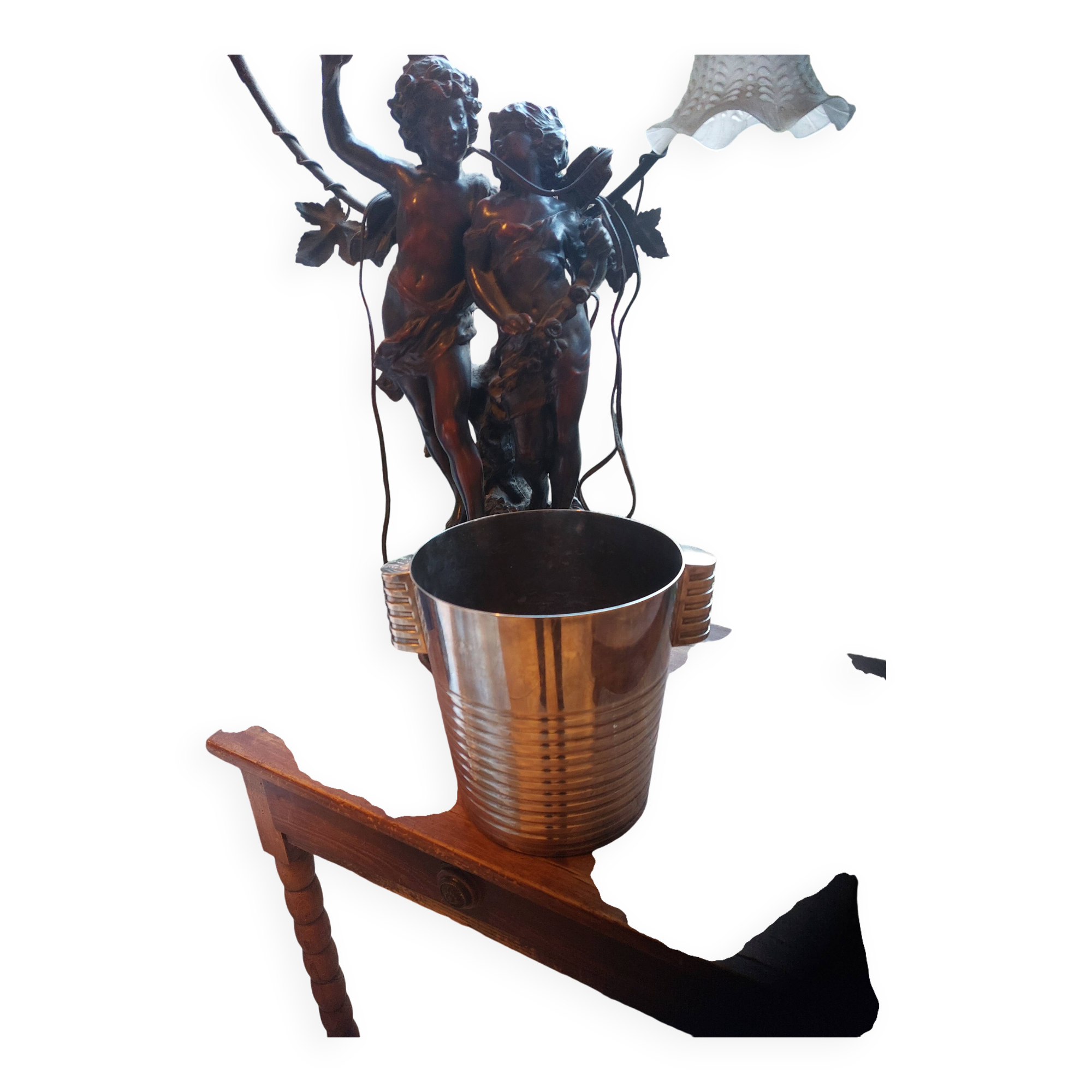 Christofle Ondulation L. Lanel Champagne Bucket