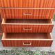 Vintage 1950s combined wardrobe in varnished mahogany – Scandinavian
