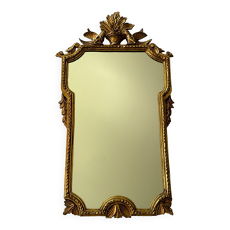 Louis XV style gilded mirror