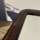 Mirror Louis Philippe period 46x39 XIXth old black brown