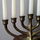 Bronze chandelier Scandinavian brutalist decoration