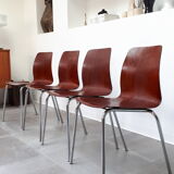 Set of 4 chairs Pagholz 60s