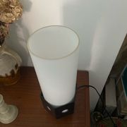 Lampe en verre et plastique années 70