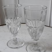 Duo of absinthe glasses late nineteenth century