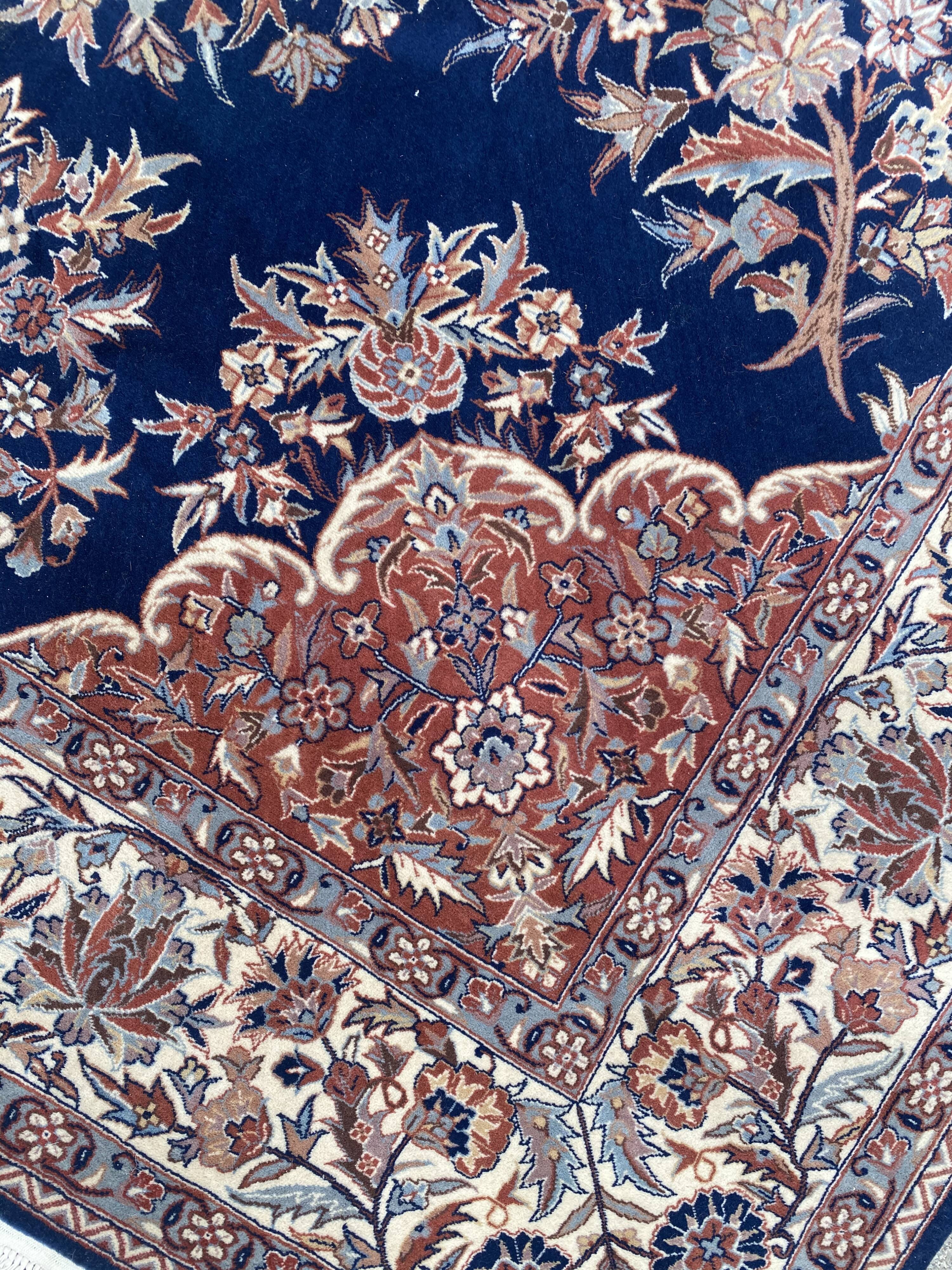 Nice big vintage carpet Sino Persian fine handmade 185x285 cm