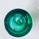 Kosta Boba green glass candle holder