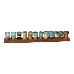Pots en verre à épices de laboratoire