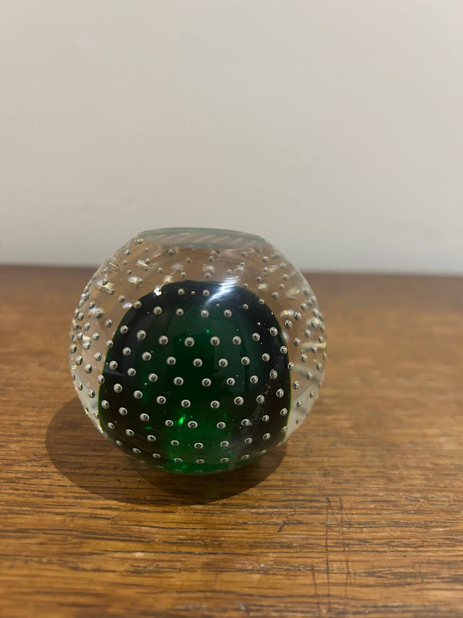 Murano bubble crystal candlestick