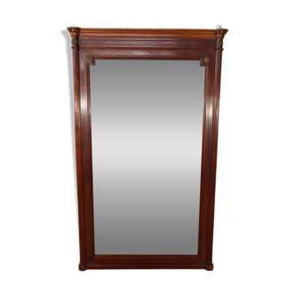 Large Louis XVI Style Mahogany Mirror