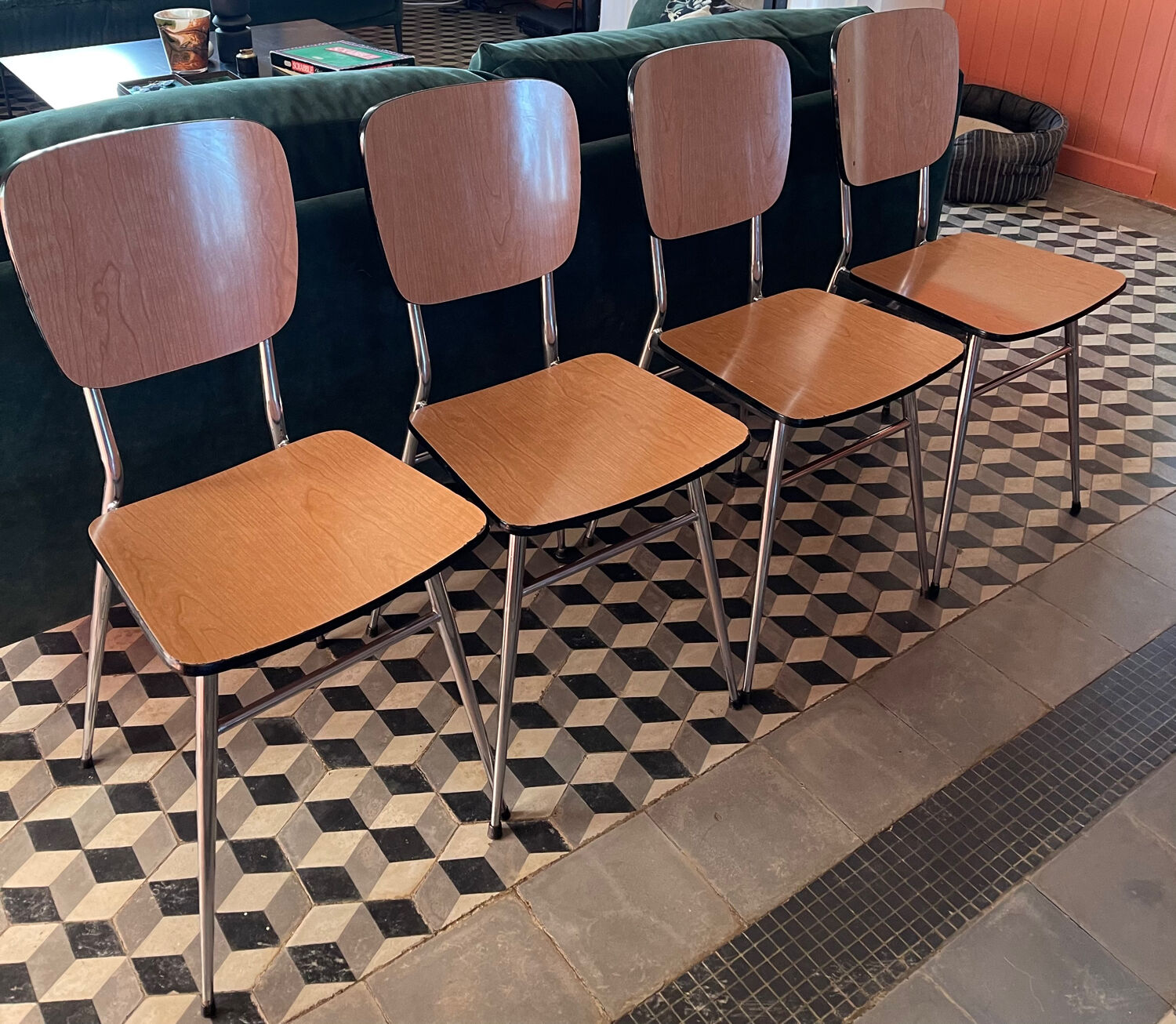 4 Formica chairs from the 1960s
