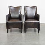 Set of 4 very beautiful sheepskin design dining chairs