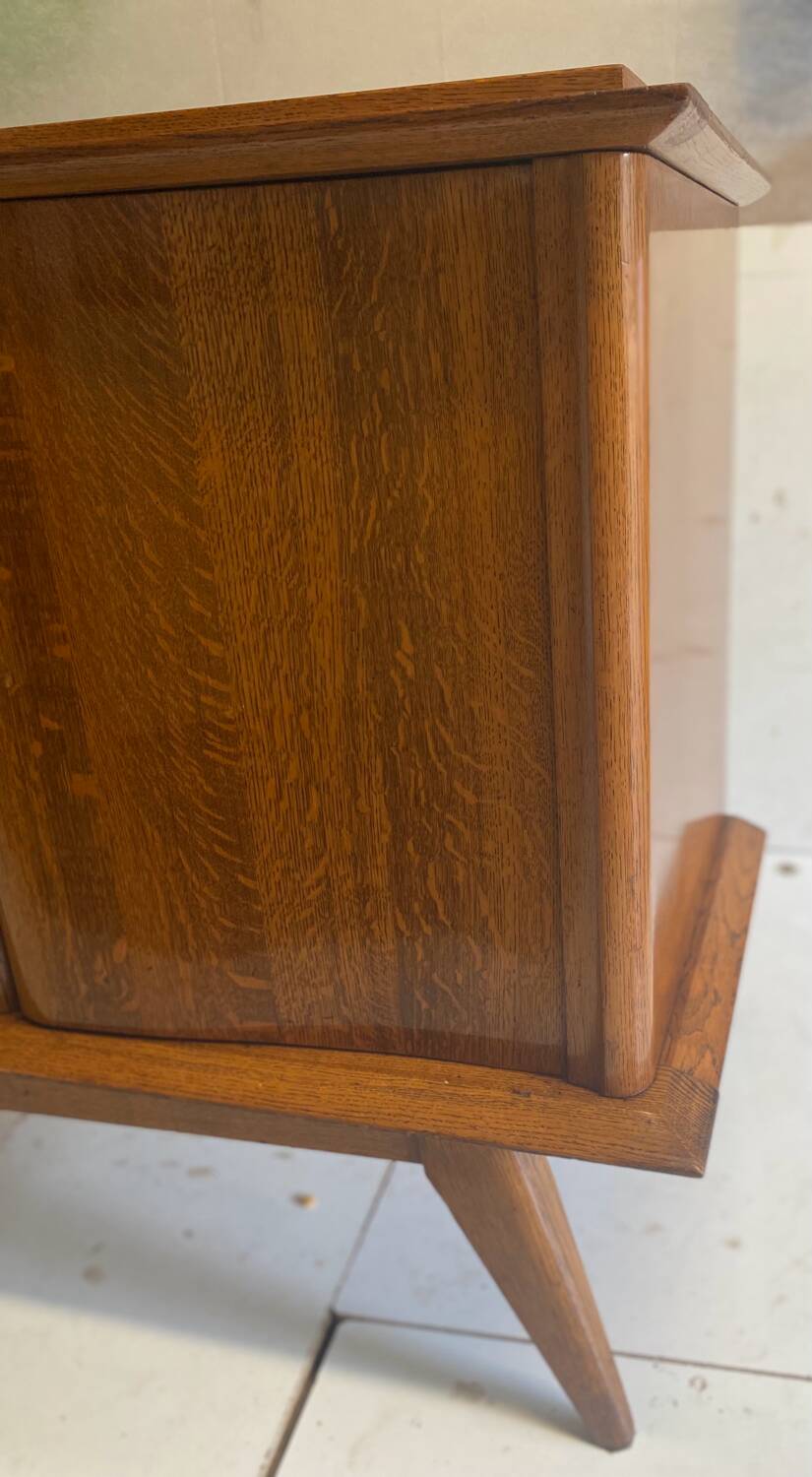 Oak sideboard with compass legs